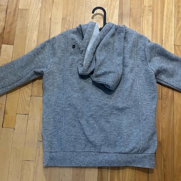 FIGS Heather Grey Full Zip Hoodie (Size M, Unisex) - Picture 4 of 5